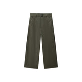 Women's Wide-Leg Pants with Detachable Belt